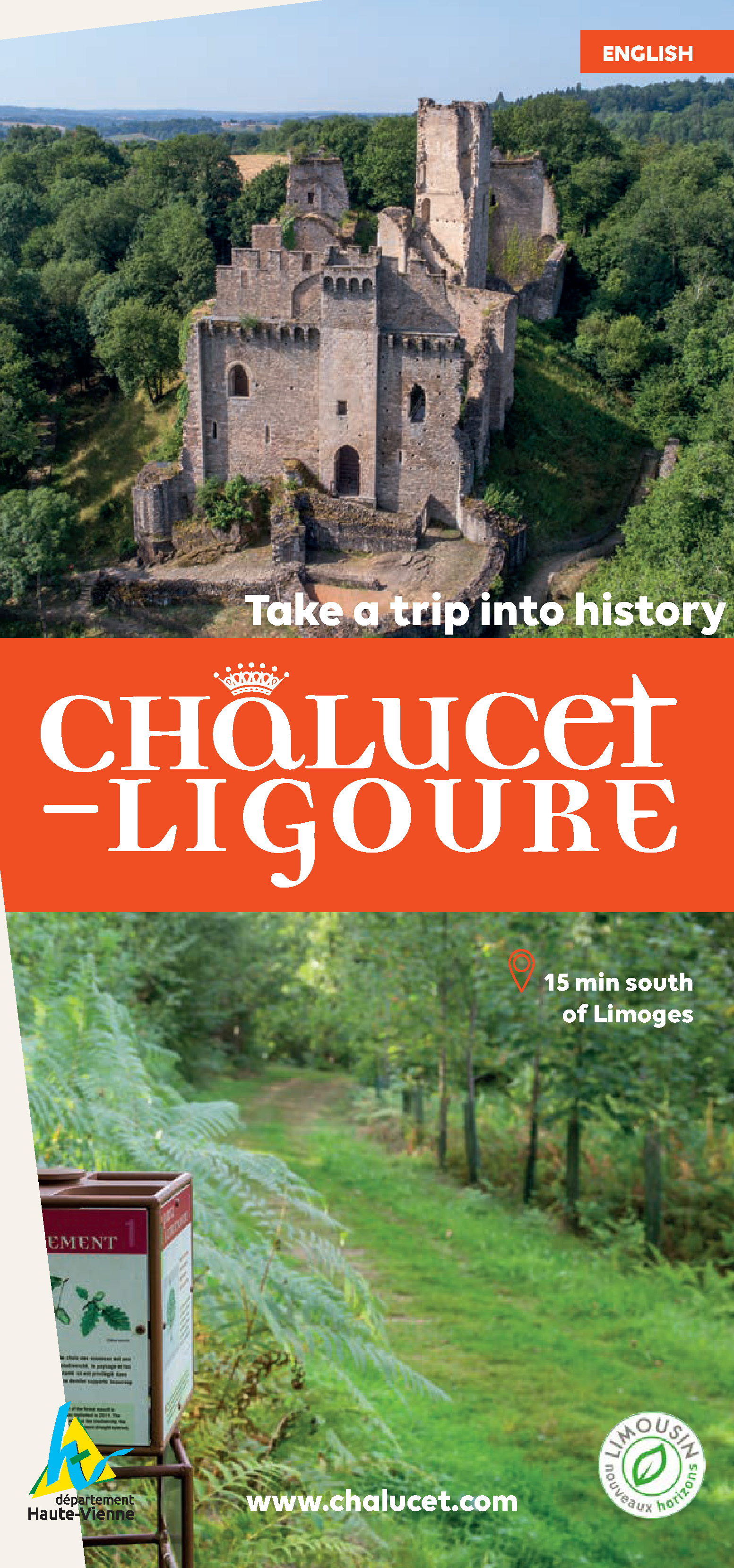 Châlucet-Ligoure : Infos pratiques (EN) - Dépliant