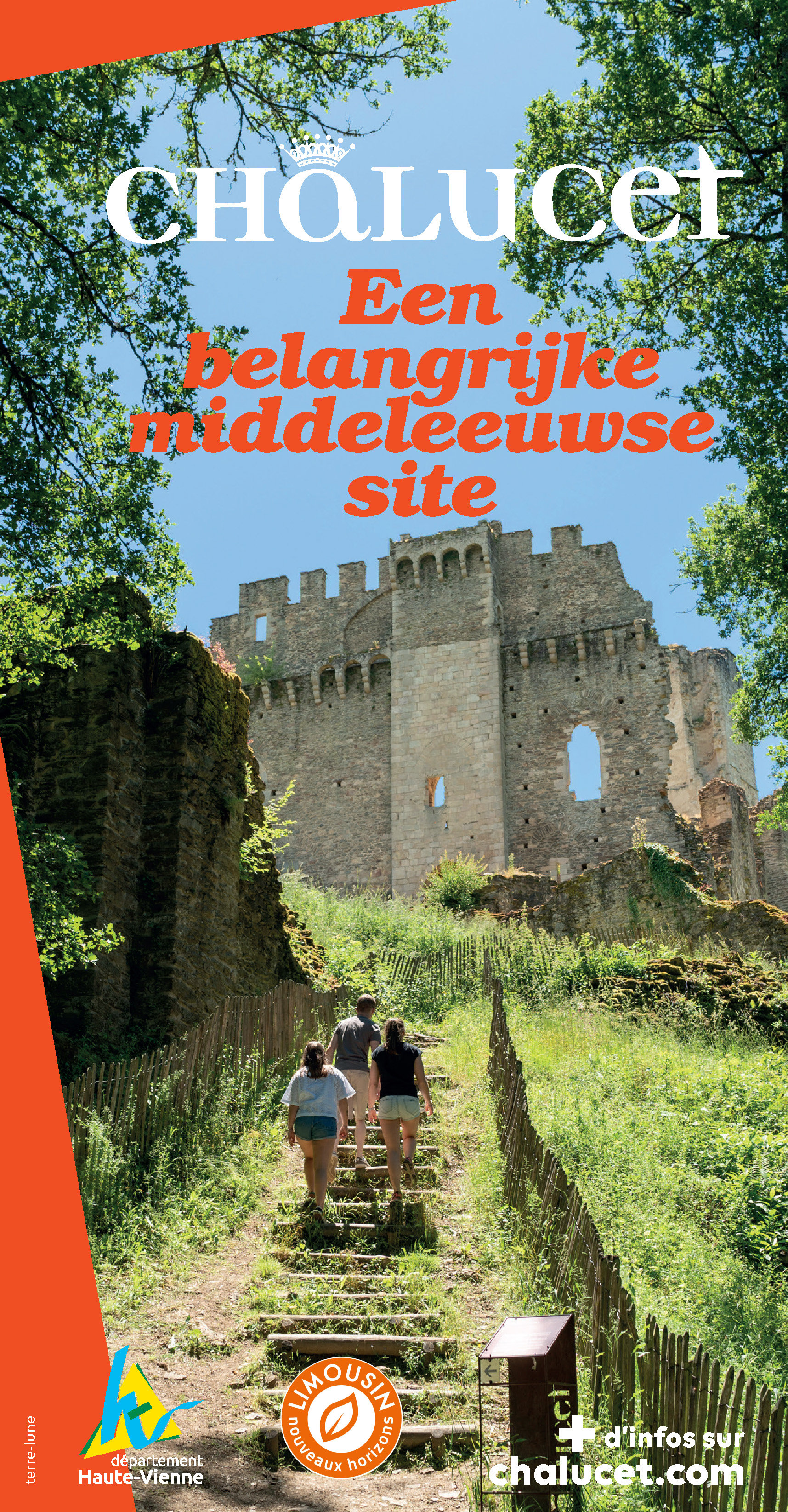 Châlucet – Un site médiéval majeur (NL) - Dépliant 5 volets